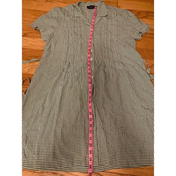 Charter Club, women's collared, half button, back tie casual dress size 10 - Picture 6 of 8